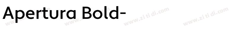 Apertura Bold字体转换